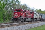 Pair of SD60s powers today's CP 281